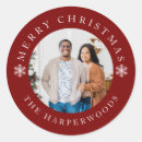 Search for modern snowflake stickers Merry christmas