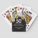 Search for 50th wedding anniversary playing cards Elegant