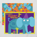 Search for elephant kid invitations Zoo