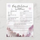 Search for baby prediction advice cards Winter baby shower