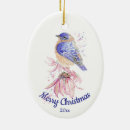 Search for bluebird christmas tree decorations Watercolor