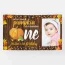 Search for fall birthday banners Turning one