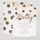Search for rose gold polka dots invitations Modern
