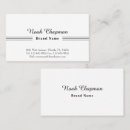 Search for sales representative business cards Black and white