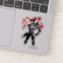 Search for red outline stickers Dc comics