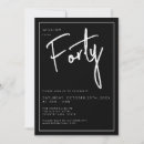 Search for man 40th birthday invitations Fortieth