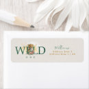 Search for jungle animals return address labels Floral
