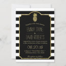 Search for gold pineapple wedding invitations Tropical