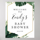 Search for tropical baby shower welcome signs Monstera