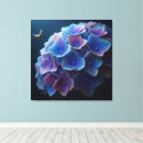 Search for blue hydrangea canvas prints Nature
