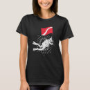 Search for diving flag tshirts Underwater