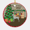 Search for weimaraner christmas tree decorations Puppy