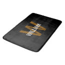 Search for black and white bath mats Monogram monogrammed