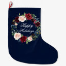 Search for burgundy christmas stockings Script