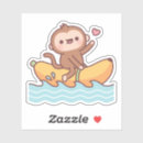 Search for cute cartoon banana stickers Monkey