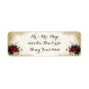 Search for glitter gold return address labels Rose
