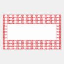 Search for red and white gingham stickers Vintage