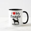 Search for i love my beagle mugs Heart