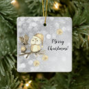 Search for owl decor christmas tree decorations Watercolor