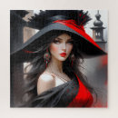 Search for womans face puzzles Portrait