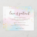 Search for love is patient invitations Save our new date