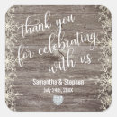 Search for wood heart wedding stickers Country