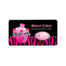 Search for pink leopard return address labels Cute