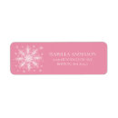 Search for snowflake wedding return address labels Modern