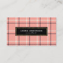 Search for plaid business cards Professional