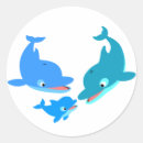 Search for dolphin cartoon stickers Kawaii