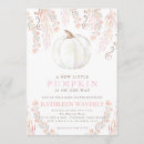 Search for little pumpkin baby girl shower invitations Autumn