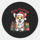 Search for corgi christmas stickers Funny