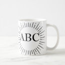 Search for vintage monogram mugs Black and white