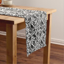 Search for black and white table runners Floral