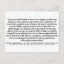 Search for amendments postcards Fifth amendment