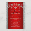 Search for red and silver wedding invitations Flourish