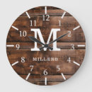 Search for dark wood clocks Farmhouse style