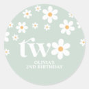 Search for green daisy stickers Boho