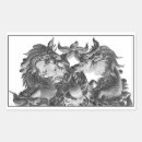 Search for dragons rectangle stickers Chinese dragon