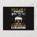 Search for piano teachers postcards Keyboard