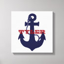 Search for anchor canvas prints Navy