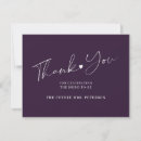 Search for purple bridal thank you cards Elegant