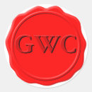 Search for red letter stickers Wax