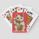Search for japanese cat playing cards Maneki neko