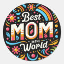 Search for worlds best mum stickers Floral