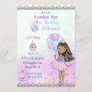 Search for girls 6th birthday invitations Purple