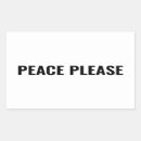 Search for peace rectangle stickers Anti war