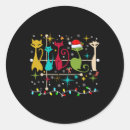 Search for cat print stickers Merry christmas