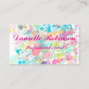 Search for paint splatter business cards Pastel