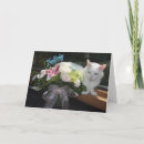 Search for flowers and cats cards For her